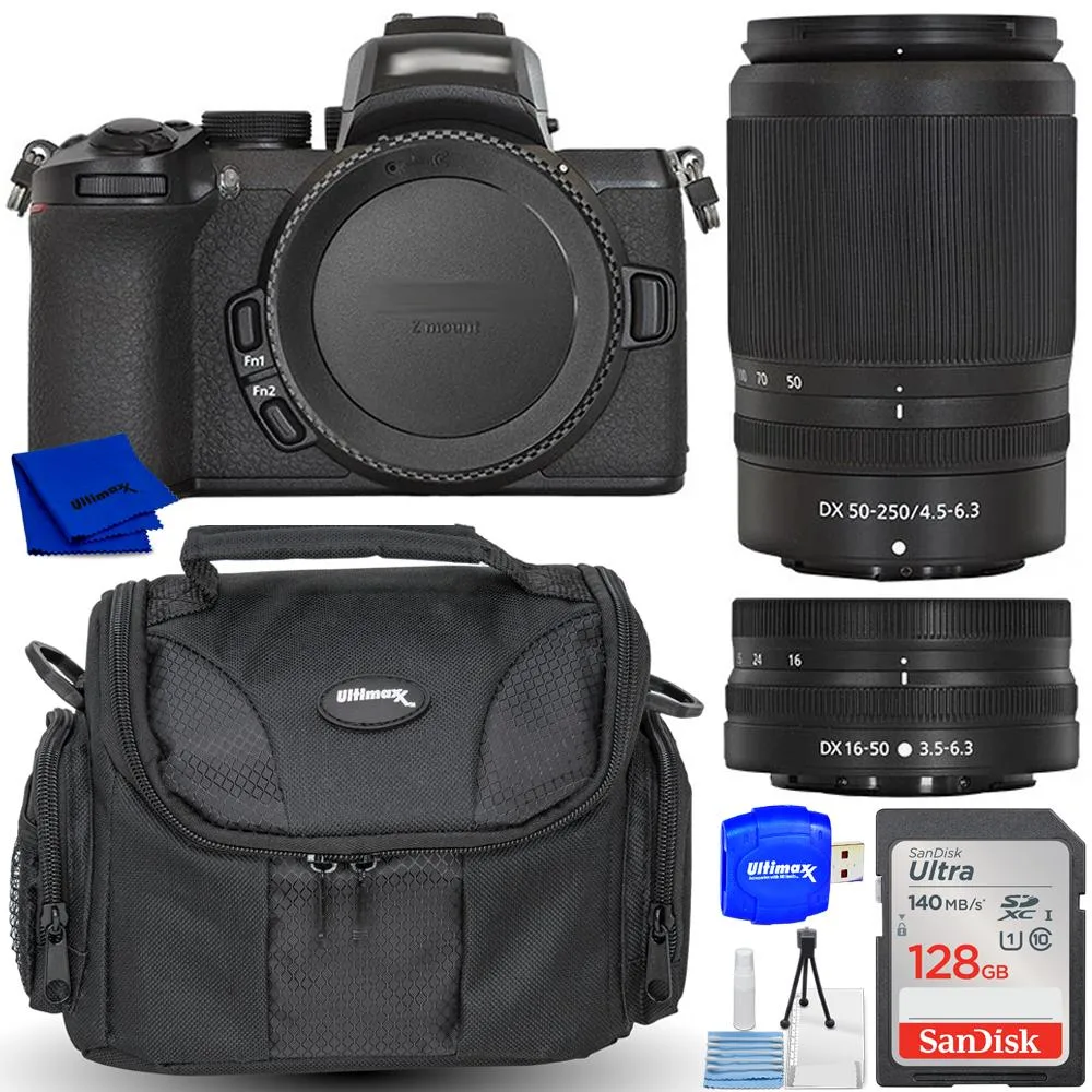 Nikon Global Nikon Z50 II 16-50mm &amp; 50-250mm Lenses Kit compact mirrorless camera — product photo
