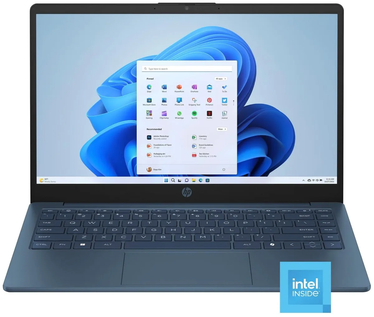 HP HP 14-dq3000 2-in-1 Laptop N150 16GB 128GB UFS Blue — product photo
