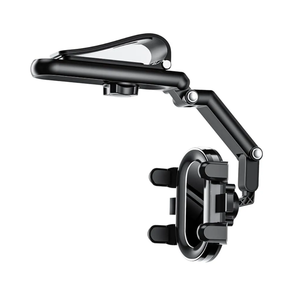  Temvue Rear View Mirror Phone Mount Black 360 Adjustable — product photo
