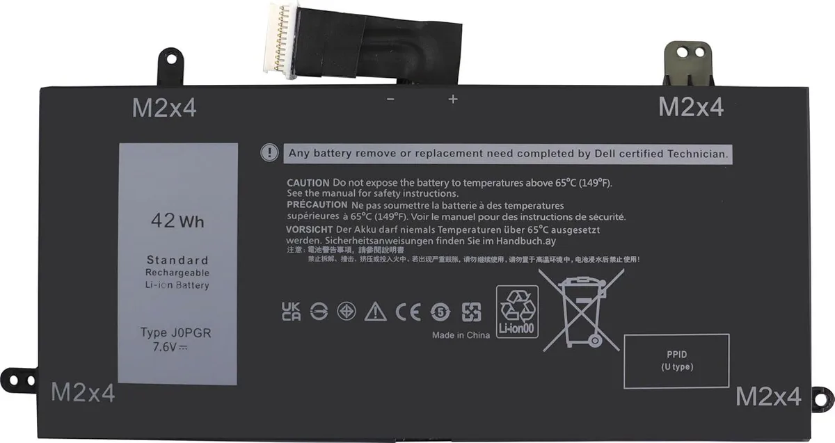 LXHY LXHY J0PGR laptop battery 7.6V 5526mAh 42WH for Dell Latitude 5285 5290 2-in-1 — product photo