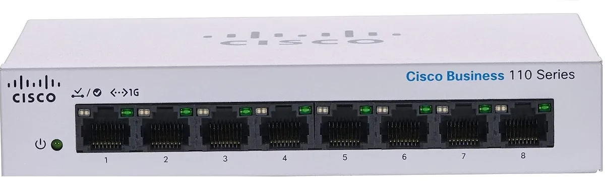 Cisco Systems, Inc. Cisco Systems, Inc. CSC-CBS110-8T-D-NA 8-port network switch — product photo