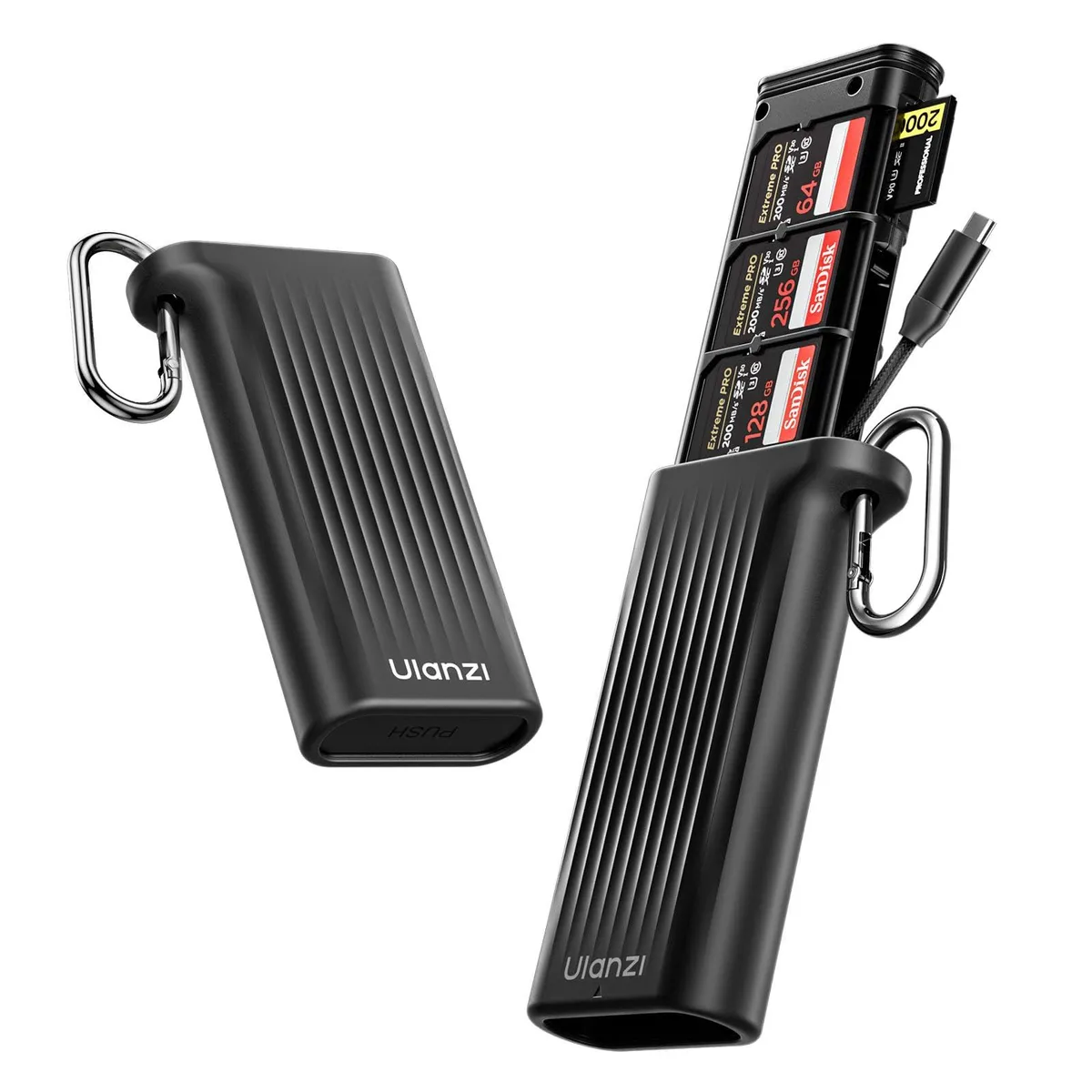  ULANZI XCP-X133-US2 RFID Card Reader Case 12 Slots USB 3.1 IP54 — product photo