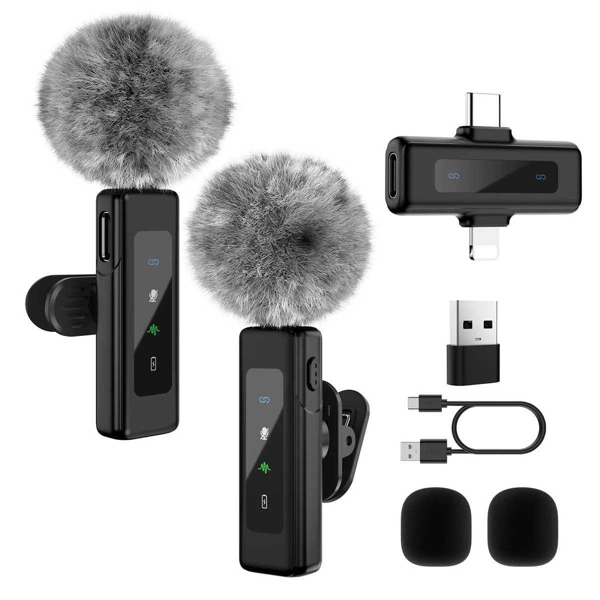 Kopatesun DX16 Wireless Lavalier Microphone 2 Pack 16 70 .059 — product photo