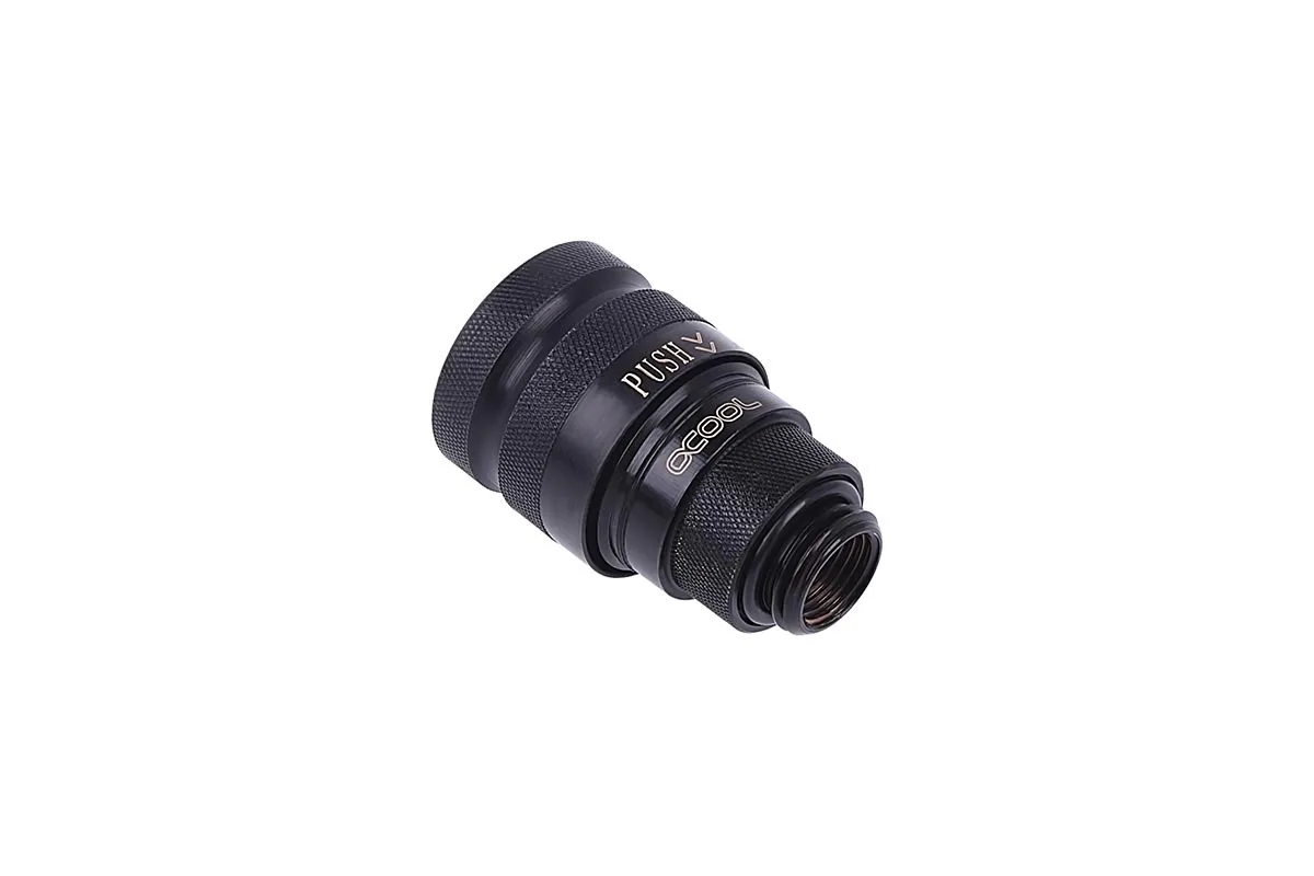 Alphacool Alphacool 1015608 Eiszapfen Quick Release Female G1/4 AG Deep Black coupling — product photo