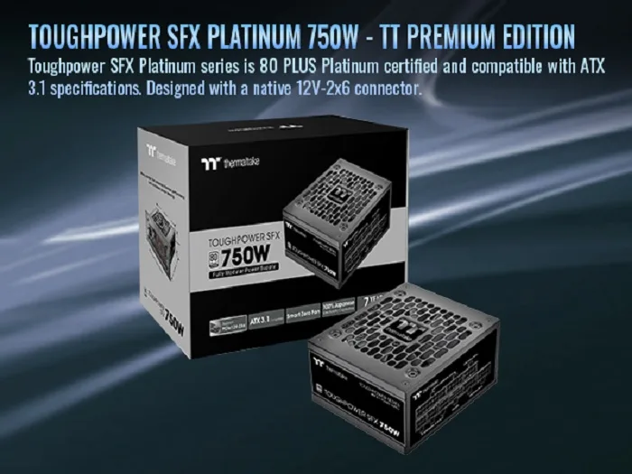 Thermaltake Thermaltake PS-STP-0750FNFAPU-1 750W SFX power supply — product photo