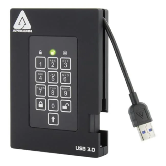 Apricorn Apricorn Aegis Padlock 3.0 1000 GB portable hard drive — product photo