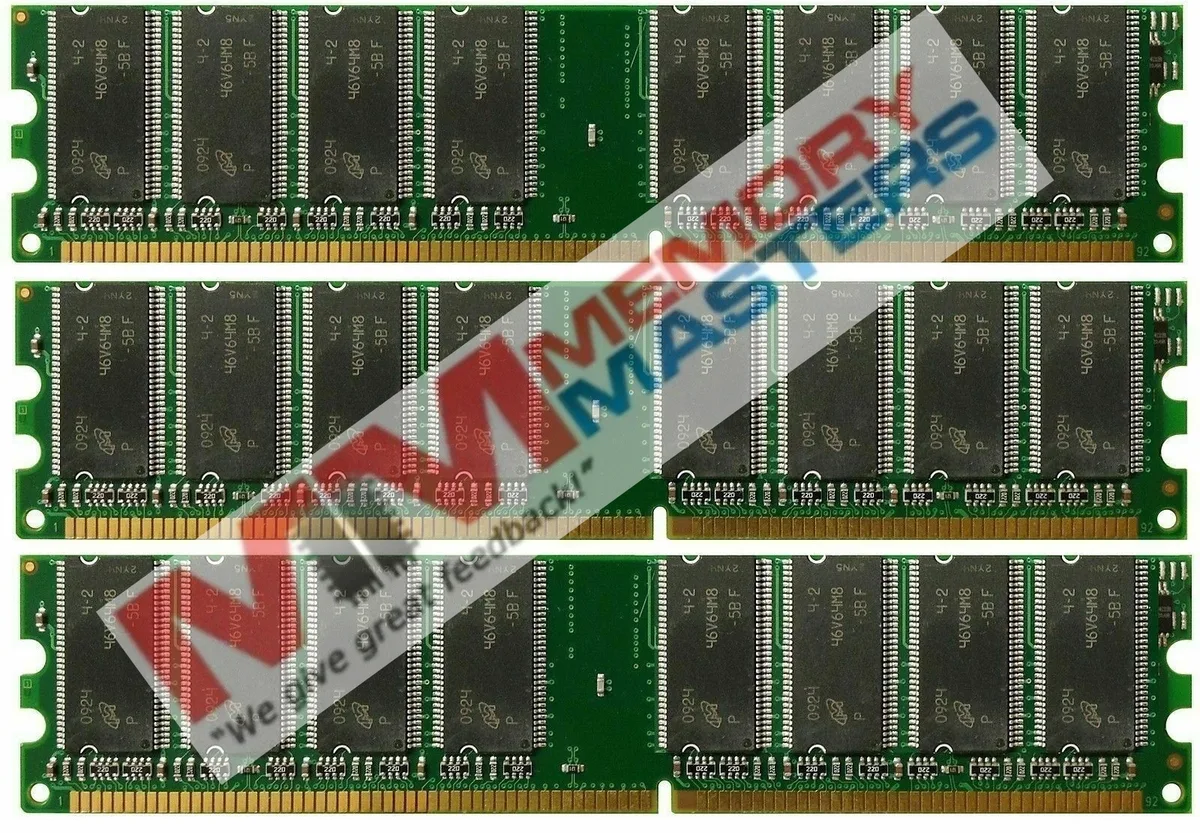 Simmtec, Inc Simmtec, Inc DDR PC3200 3GB 3x1GB 400 Desktop Low Density RAM — product photo