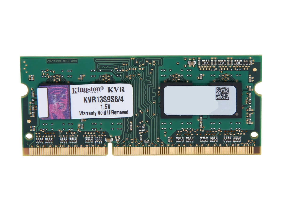 Kingston Technology Corp. Kingston Technology Corp. KVR13S9S8/4 4GB DDR3 1333 laptop RAM — product photo