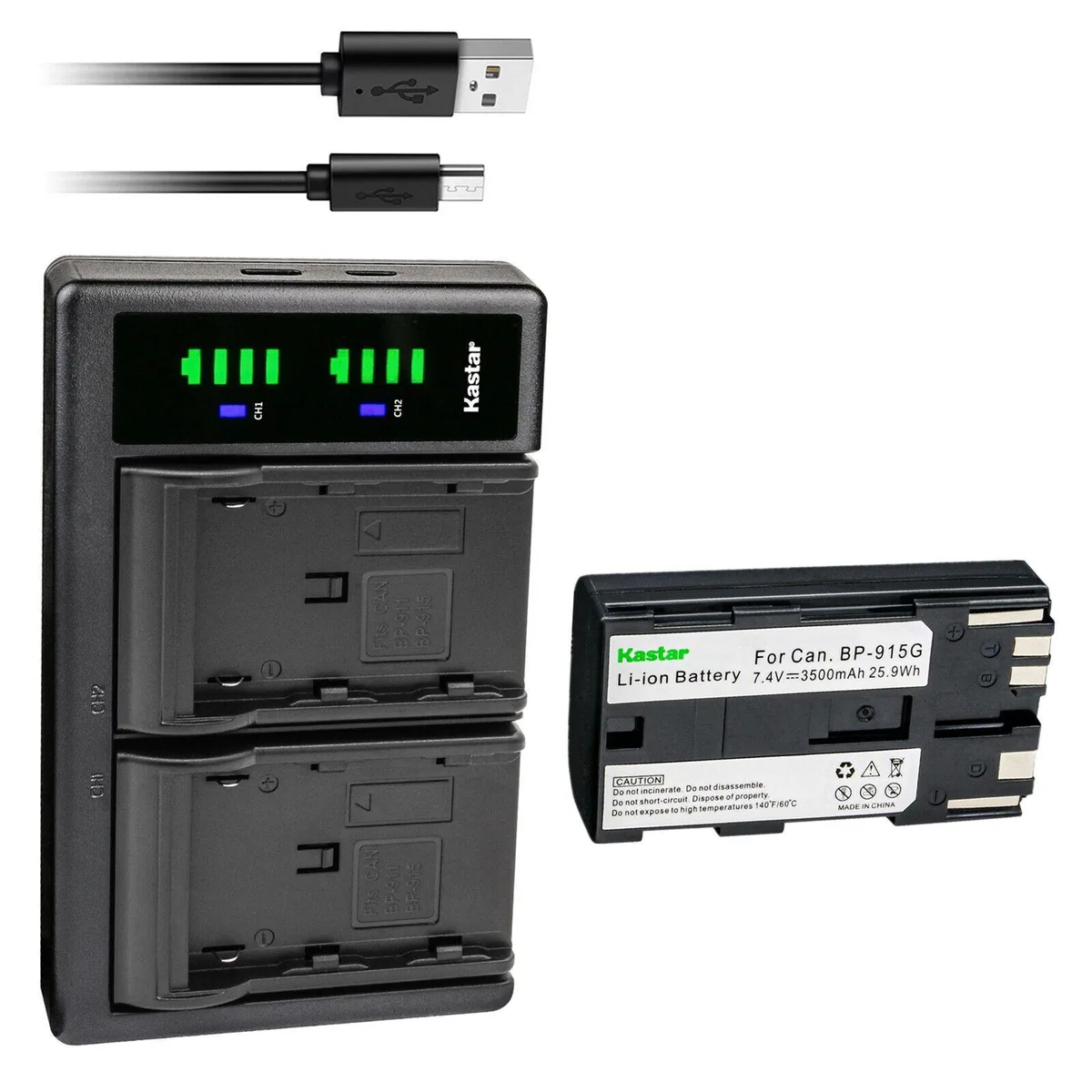 Kastar Kastar BP-915G battery and LTD2 USB charger kit — product photo