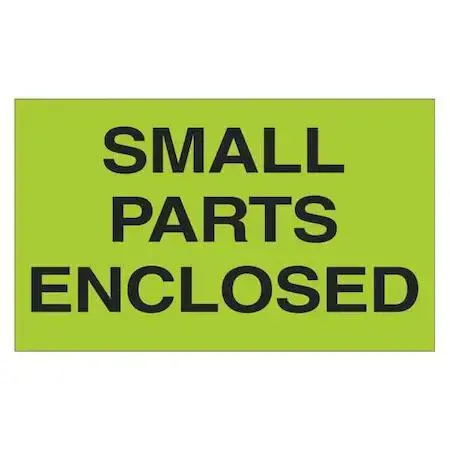 Tape Logic Tape Logic DL2561 "Small Parts Enclosed" Labels Fluorescent Green — product photo