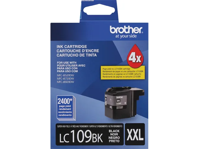 Brother Brother LC109BK Super High Yield Black Ink Cartridge 2400 Pages — product photo