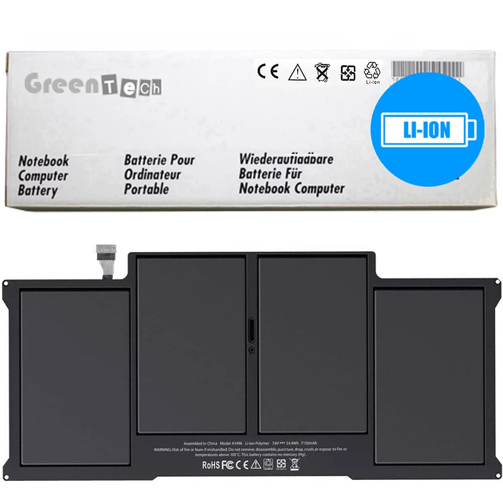 NShi NShi A1405 laptop battery 55WHR 7.6V 7200mAh for MacBook Air 13 A1369 A1466 A1496 — product photo