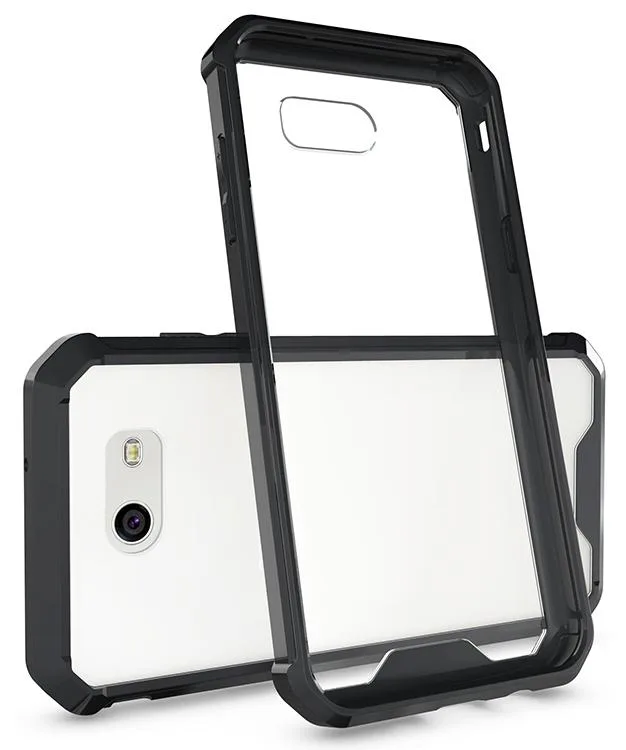 Nakedcellphone Nakedcellphone Transparent Air-Hybrid Case for Samsung Galaxy J3 Emerge 2017 Black/Clear — product photo