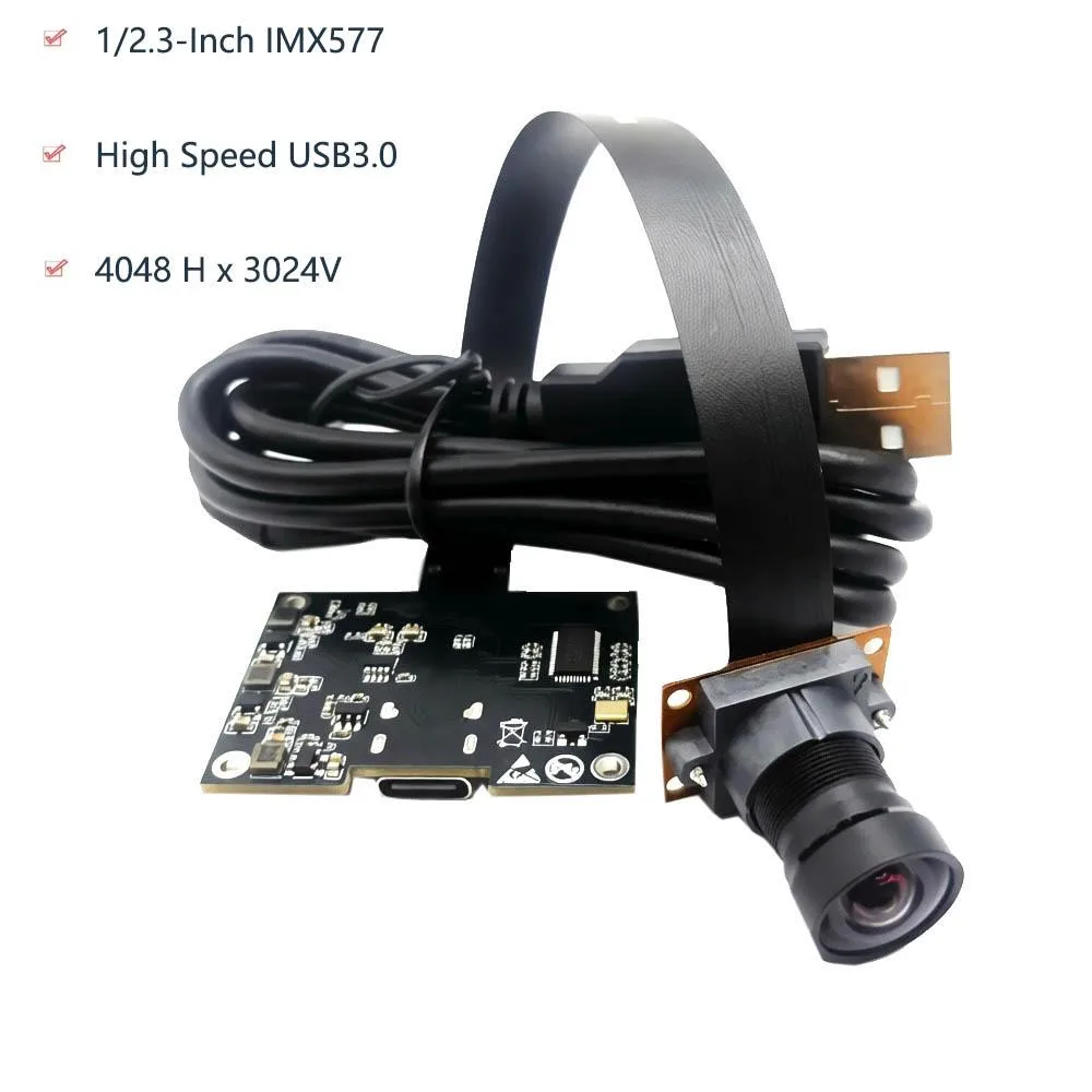 Weinandianzi Weinandianzi 12MP IMX577 USB3.0 Camera Module 4048x3024 30FPS 101.5° Type-C UVC — product photo