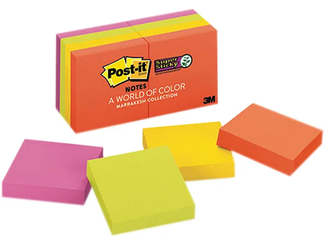 Post-it Notes Super Sticky Post-it Notes Super Sticky 622-8SSAN sticky note pack — product photo