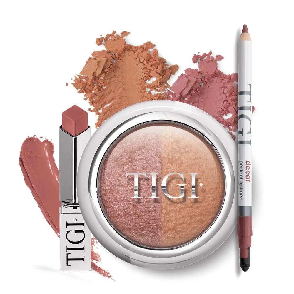 Tigi Tigi Perfect Lip-Liner Decaf &amp; Diamond Lipstick Loyalty Glow Blush Lovely Duo accessory — product photo