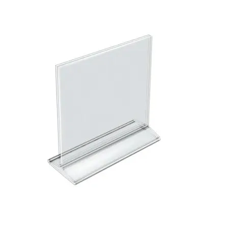 Azar Displays Azar Displays 142717 8.5"W x 8.5"H Top-Load Two-Sided Sign Holder Clear Pack of 10 — product photo