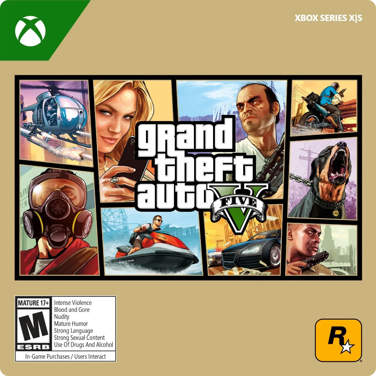 Rockstar Games Rockstar Games G3Q-01381 Grand Theft Auto V Xbox Series X|S downloadable game — product photo