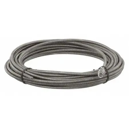 Ridgid 89400 drain cleaning cable, 5/16 inch diameter, 50 foot length, steel with bulb auger end