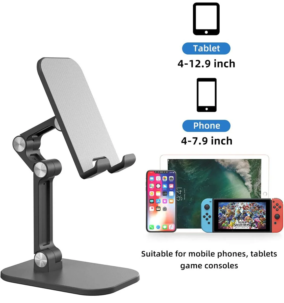 LUOM LUOM Upgraded PH2 phone mount black 4-12.9 inch — product photo