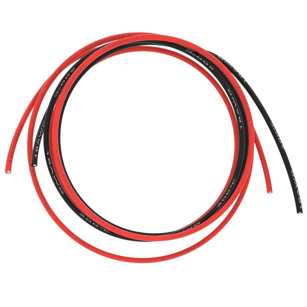 RCA 18 AWG Silicone Speaker Wire 10 ft Red Black — product photo