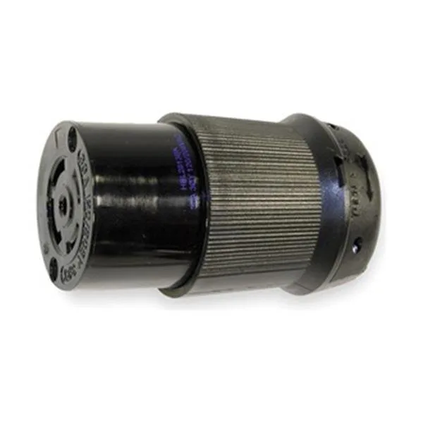 Hubbell Incorporated Hubbell Incorporated HBL2813BK 30A Locking Connector 4P 5W 120/208VAC video accessory — product photo