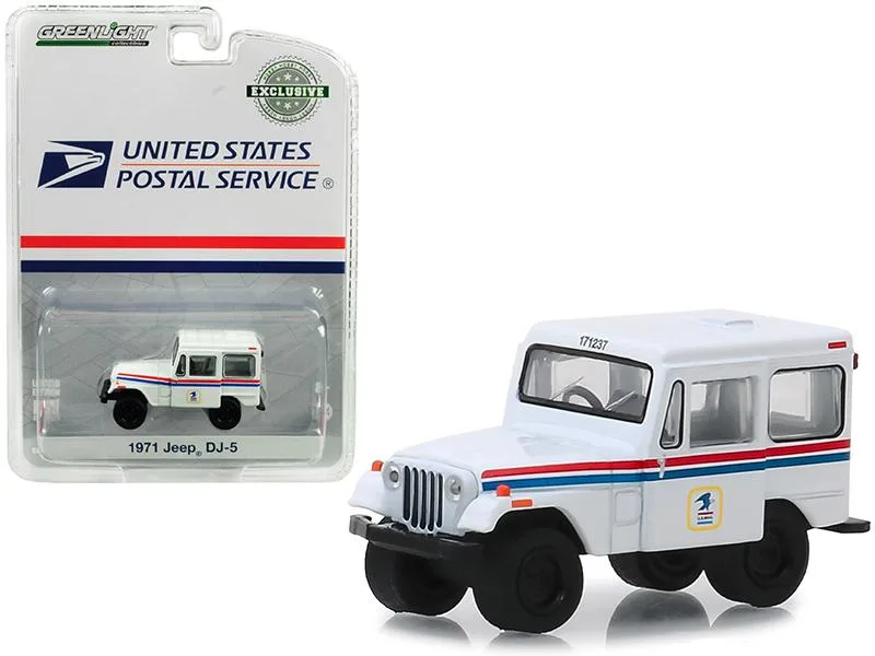 GREENLIGHT GREENLIGHT 1971 Jeep DJ-5 USPS Hobby Exclusive 1/64 vehicle — product photo