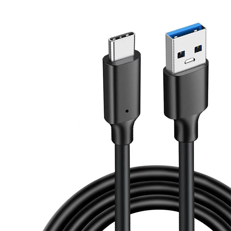 Jansicotek Jansicotek PQ108 USB 3.2 A to C cable 10Gbps 60W 10ft 2-pack — product photo