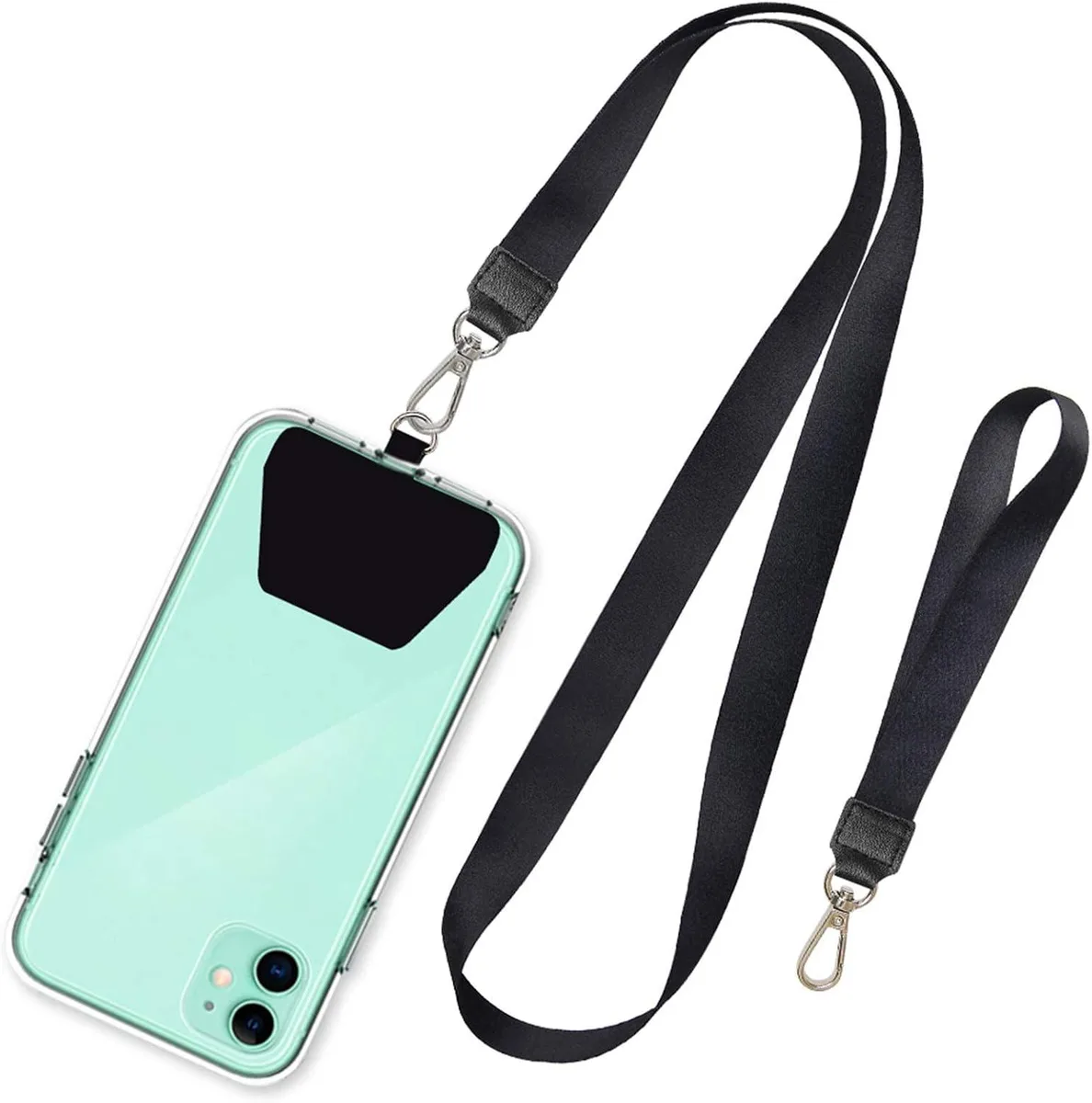 MCHOSE MCHOSE Phone Lanyard Neck Strap Wrist Tether Black — product photo