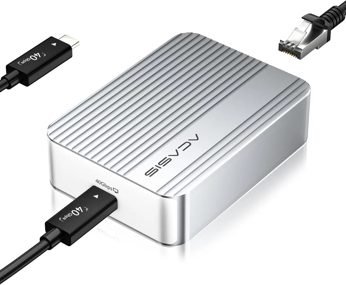Acasis Acasis 10Gb Ethernet Adapter Thunderbolt 3/4 USB4 — product photo