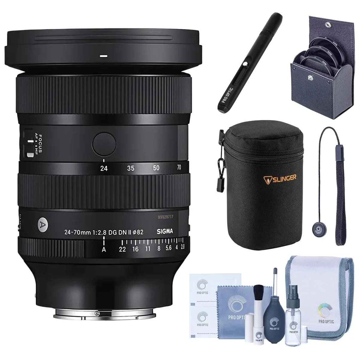 SIGMA SIGMA 24-70mm F2.8 DG DN II Art Lens for Sony E Bundle — product photo