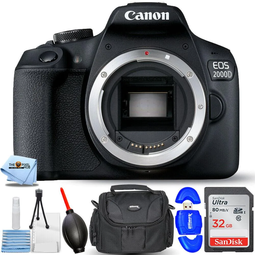 Canon International Canon International EOS 2000D/Rebel T7 DSLR Camera Essential 32GB Gadget Bag Bundle — product photo