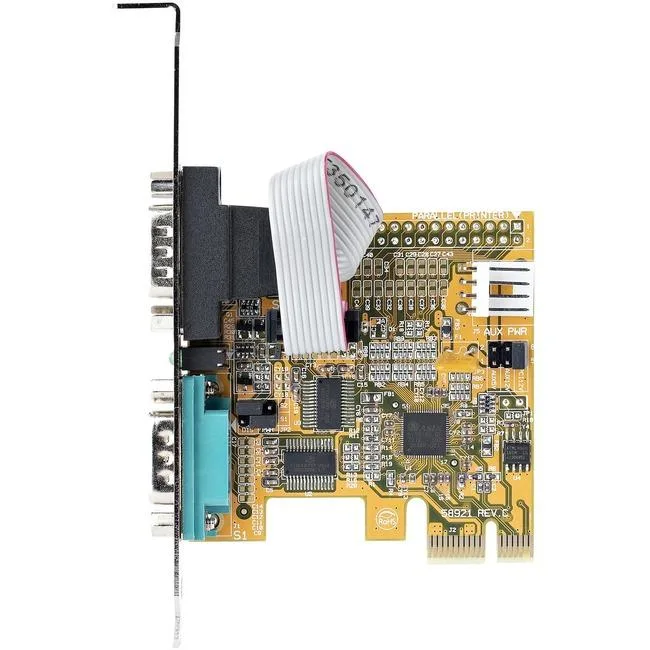STARTECH STARTECH 21050PCSERIALCARD 2-Port PCIe RS-232 DB9 Serial Laptop Add-on Card — product photo