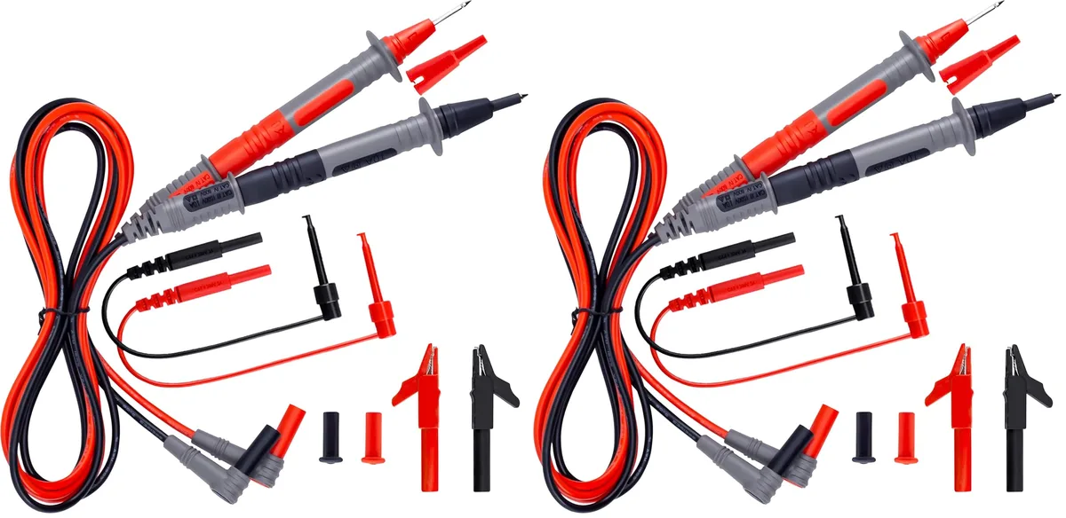  KAIWEETS Soft Silicone Electrician Leads Kit CAT III 1000V &amp; CAT IV 600V — product photo