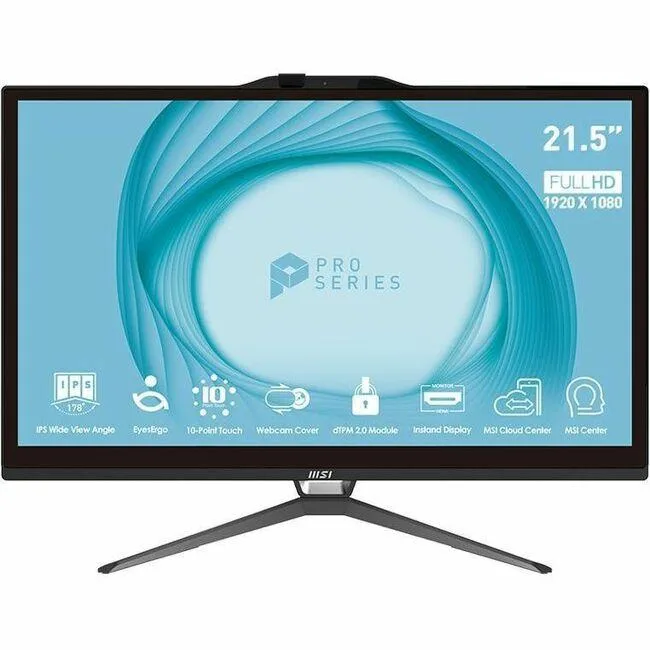 MSI MSI PRO AP222T 13M-059US all-in-one PC Intel Core i3-13100 8GB 512GB 21.5" Touchscreen — product photo