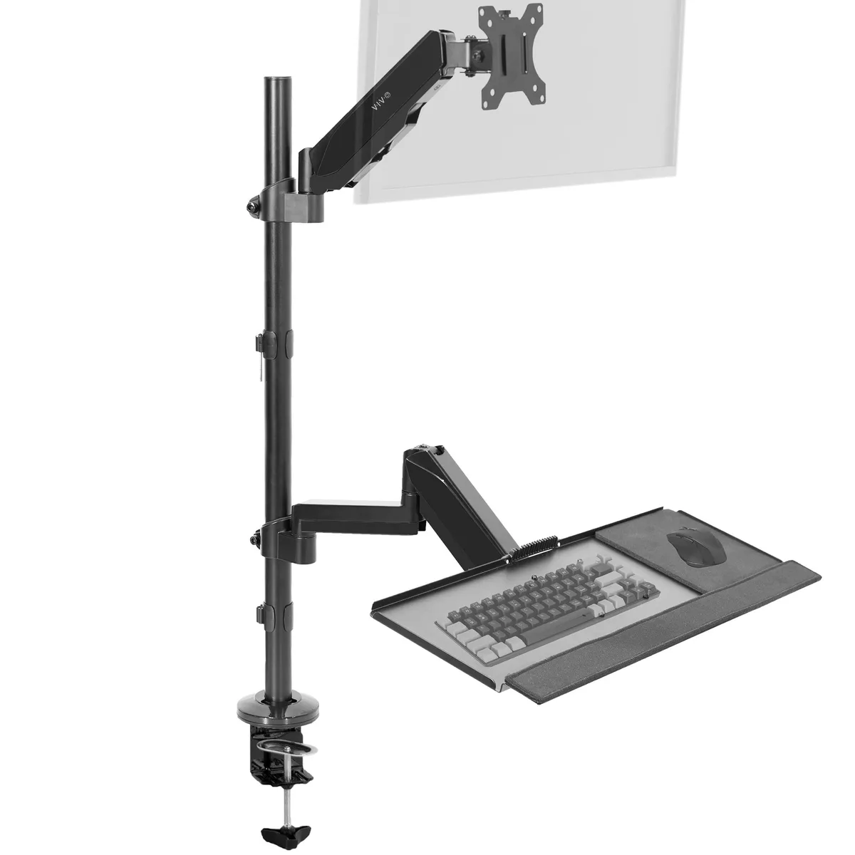 VIVO VIVO STAND-SIT1B Sit-Stand Pneumatic Arm Desk Mount 17-32 — product photo