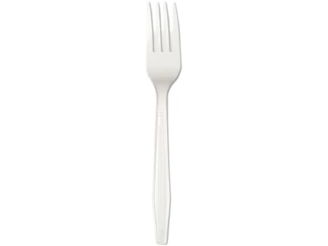 Boardwalk Boardwalk FLPSFKW Full Length Polystyrene Fork White 1000/Carton — product photo