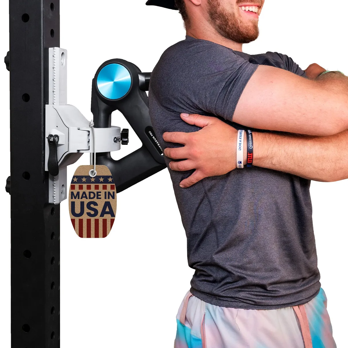 QMount QMount Massage Gun Holder for Power, Squat & Cage Racks 2.3 kg — product photo