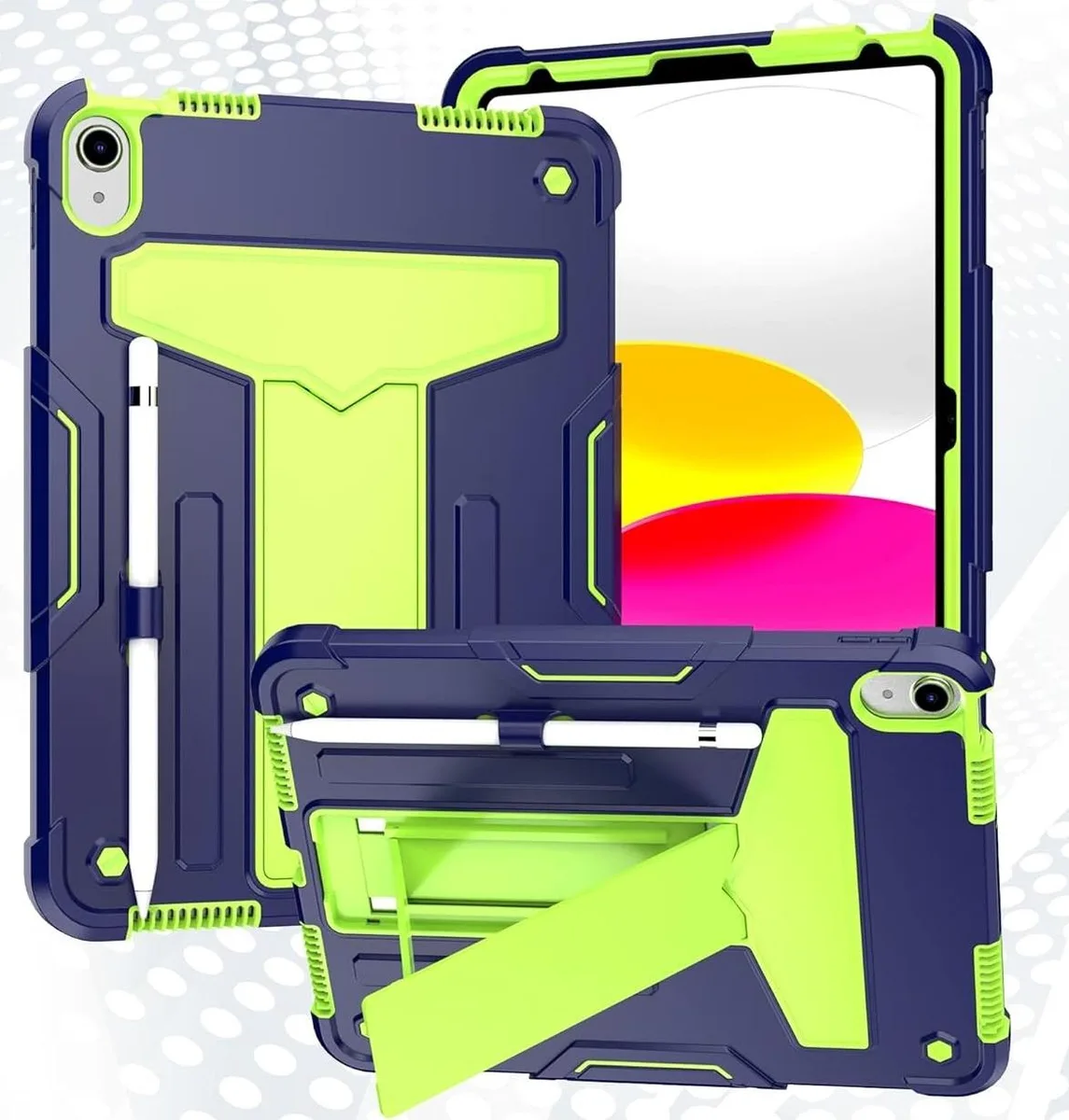 anicestore anicestore iPad 11th Gen 11" 2025 / 10th Gen 10.9" 2022 Rugged Case with Kickstand Green — product photo