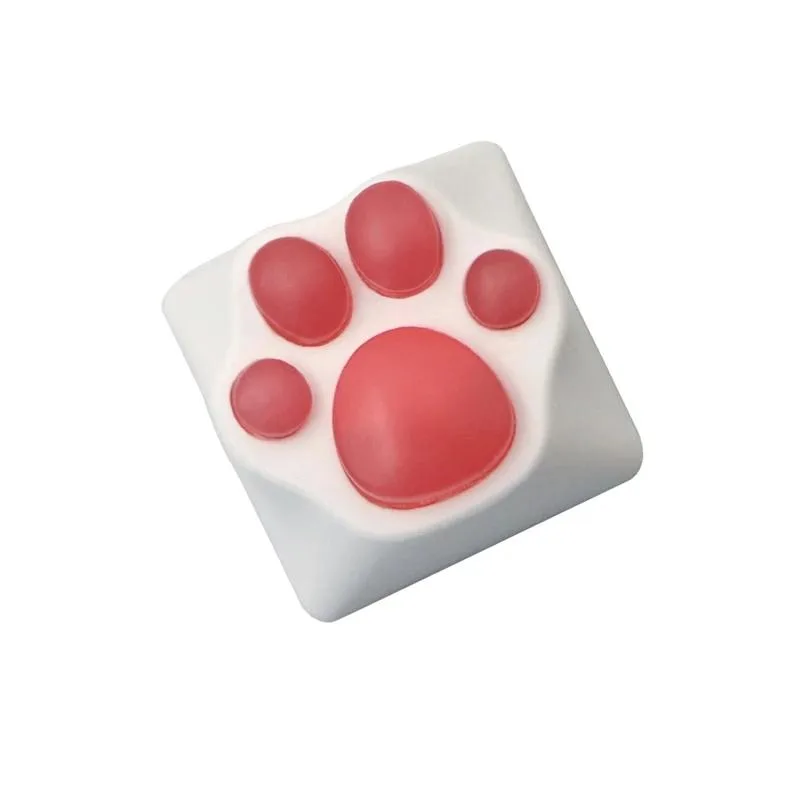 YINGHUA YINGHUA CAT Paw Keycap PBT+Silicone R4 Rose Red/Pink 1pc — product photo