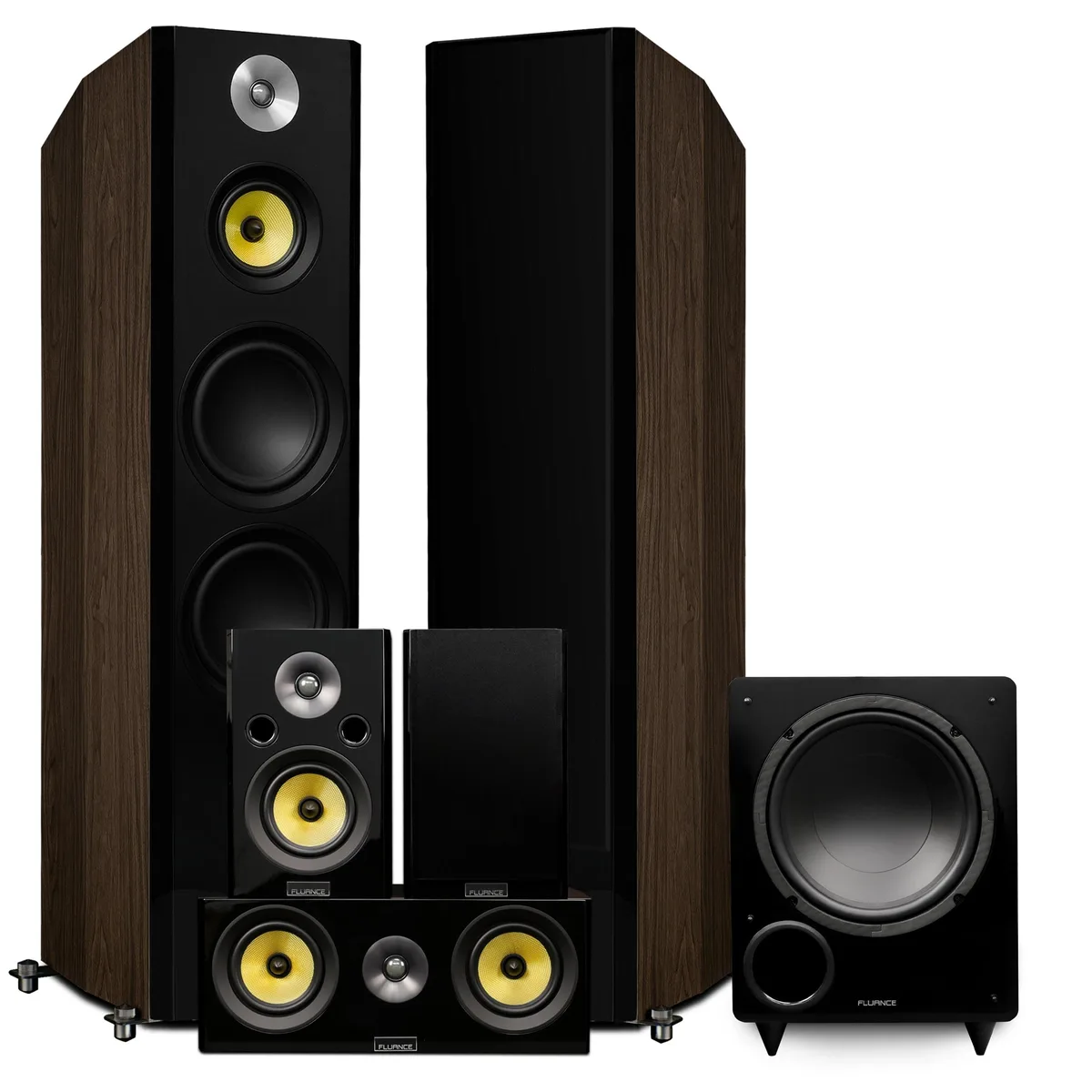 Fluance Fluance Signature 5.1 Home Audio Speaker System Natural Walnut — product photo