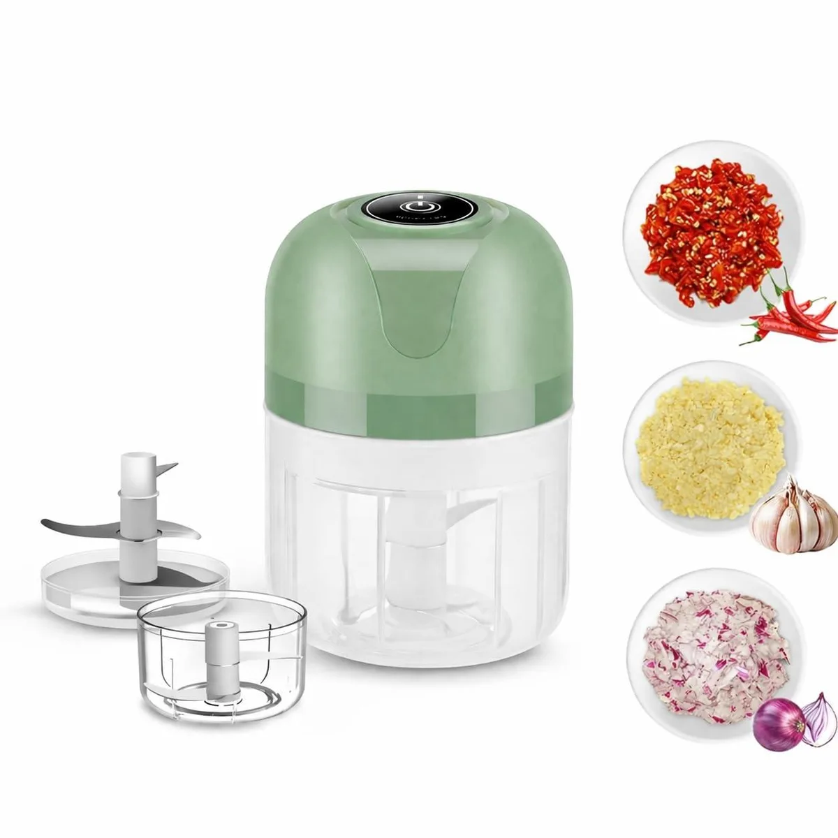  TailWaggers DSQ1 Mini Food Processor Green 8.45oz — product photo