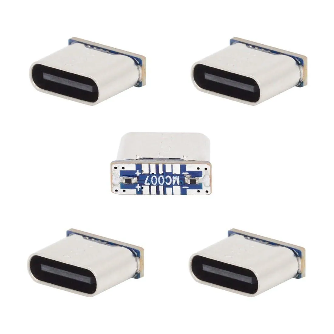 LORDWORLD LORDWORLD 5-Pack Micro USB 5Pin to USB-C Female Solder Adapter 480Mbps USB 2.0 — product photo