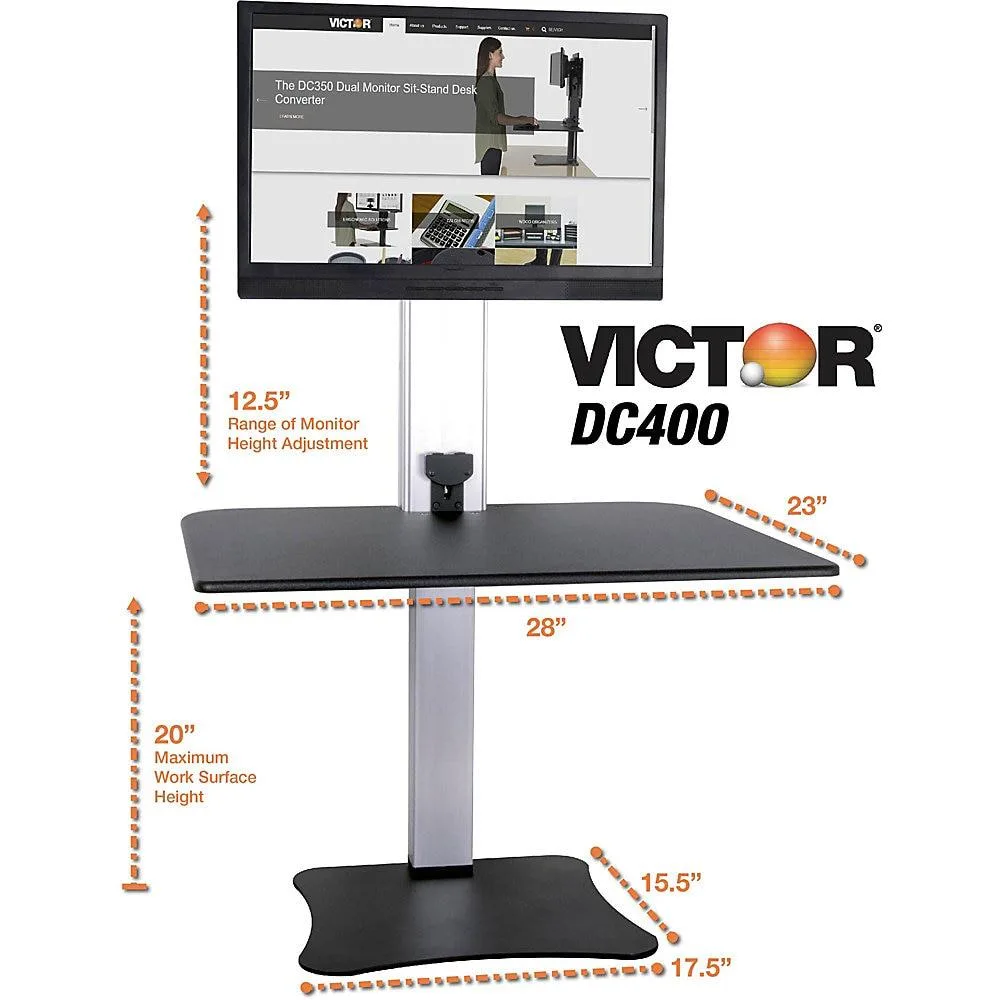 Victor Victor DC400 server rack 28" x 23" x 20" electric height adjustable — product photo