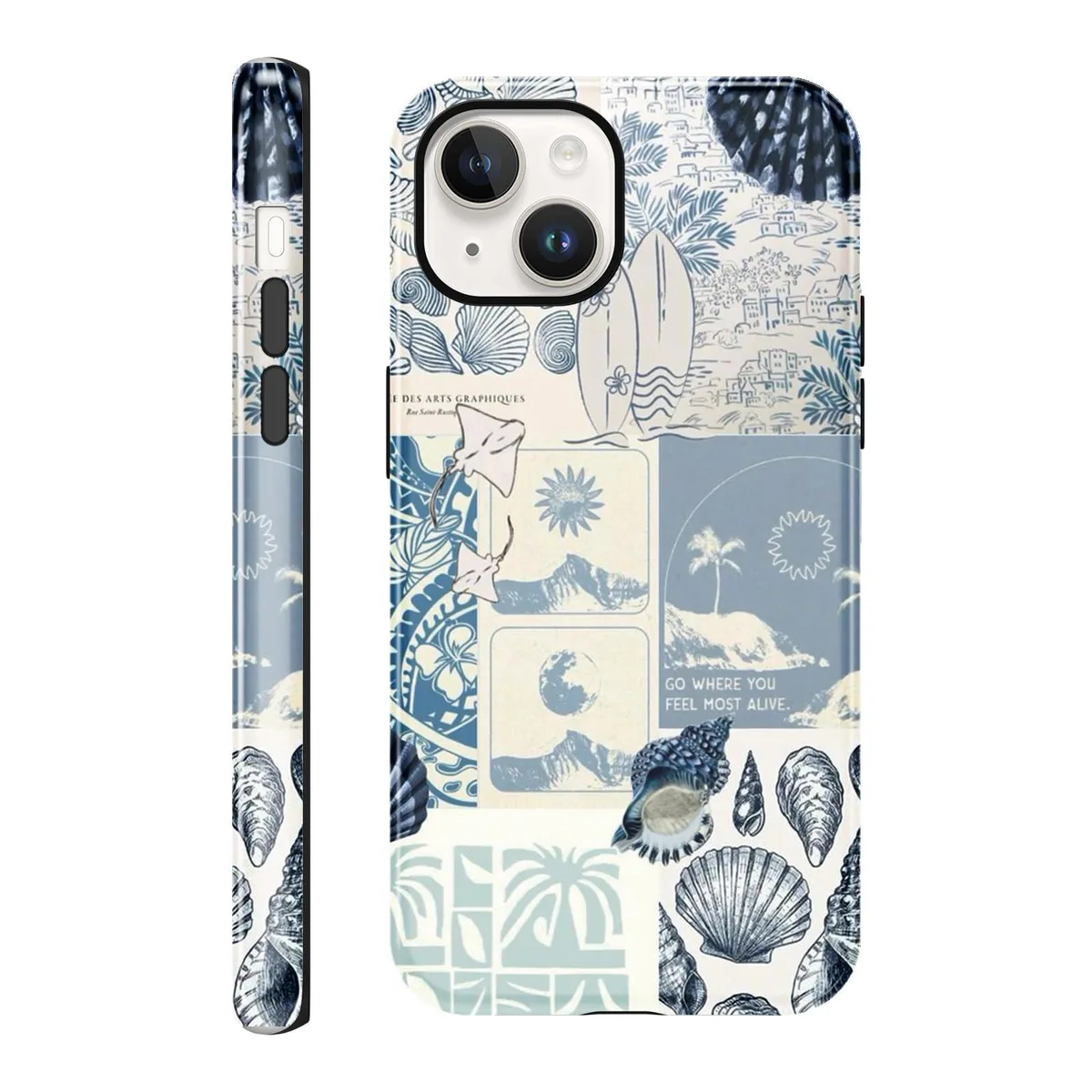  Zrutru iPhone 13/14 Case 6.1" Ocean Collage TPU — product photo
