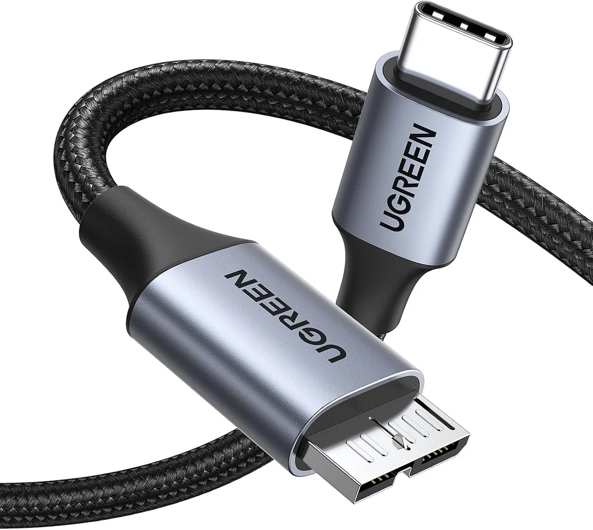Luisport Luisport USB 3.1 Micro B to USB C Cable 1.5FT 10 Gbps — product photo