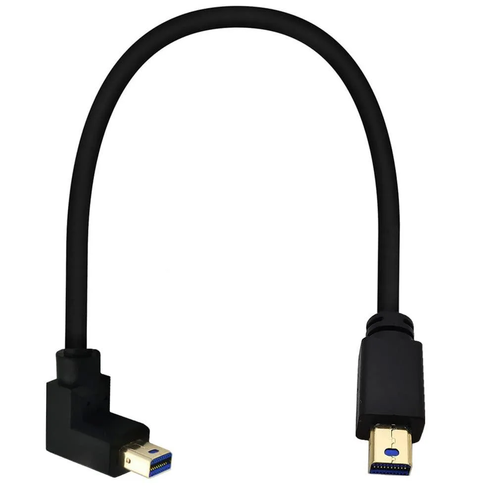 BUCIER BUCIER Mini DisplayPort Cable 1FT 90° Left Angled Male-to-Male 8K@60Hz — product photo