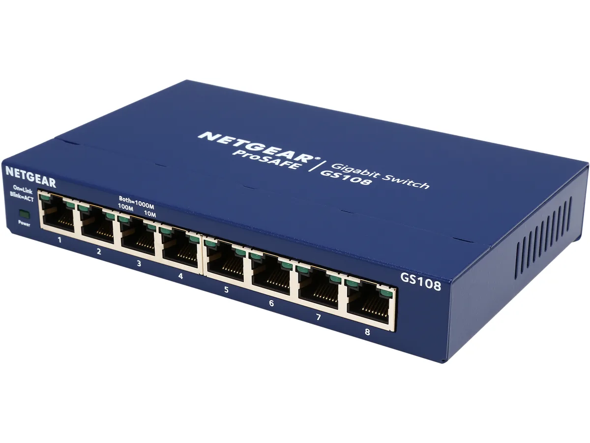Netgear Inc. Netgear Inc. GS108-400NAS 8-port Gigabit network switch — product photo