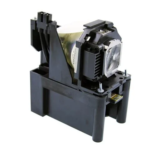 Rectangular projector lamp module with silver housing and clear glass front