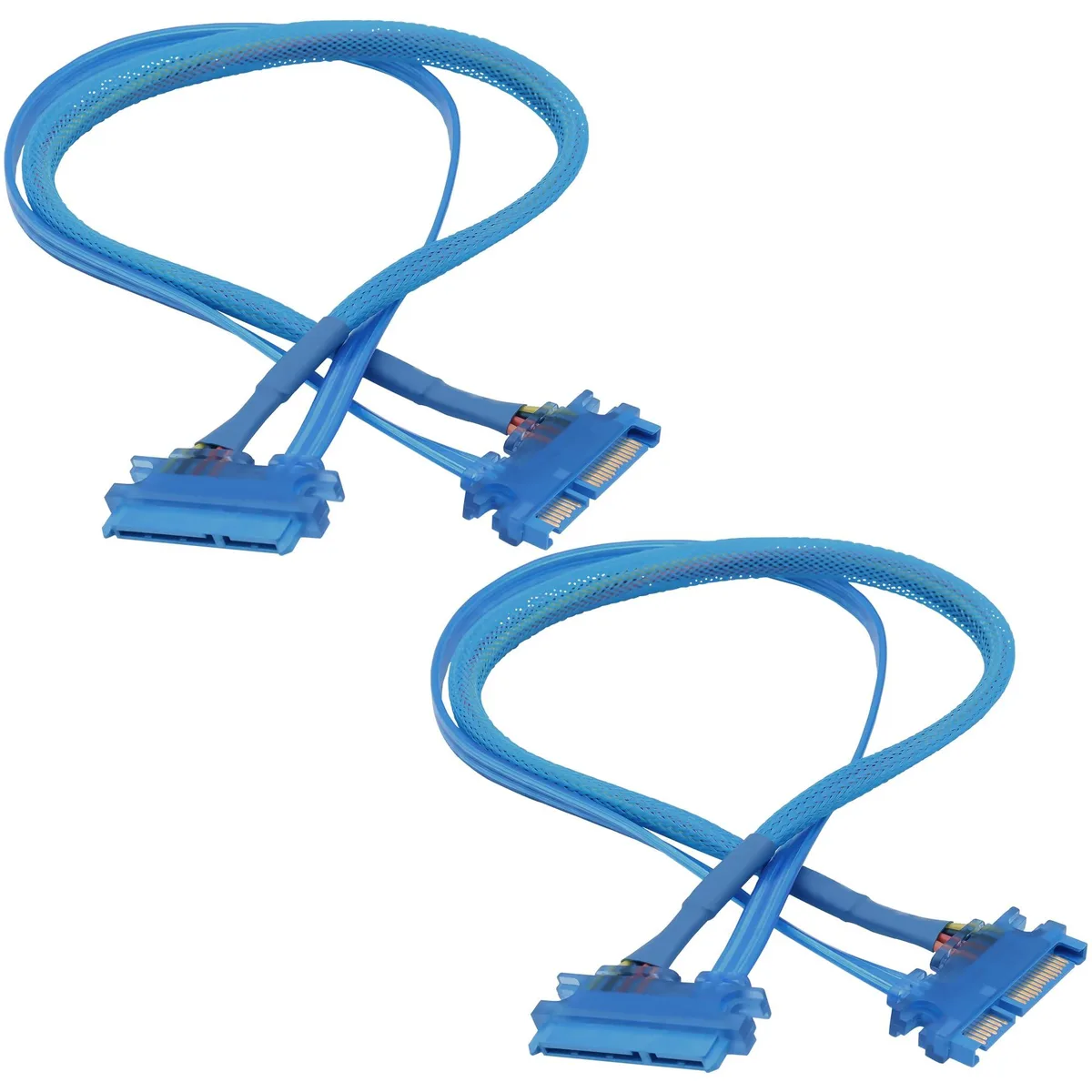 Apple YARCHONN-22PIN-SATA 22Pin SATA 3.0 Male-Female Extension Cable 50cm 2pcs — product photo